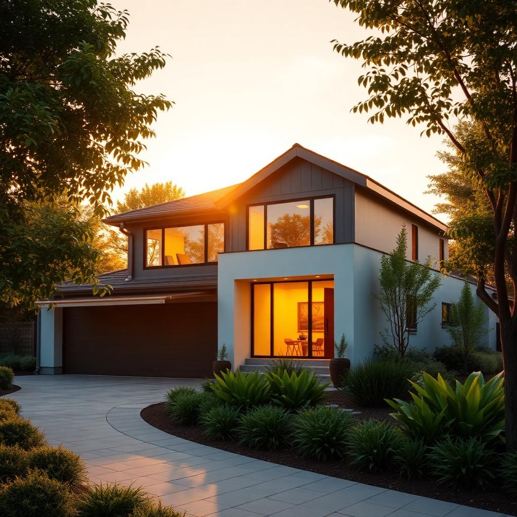 Plot visualization with rendered house